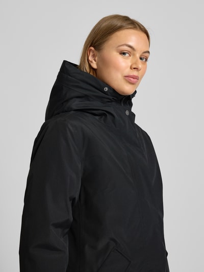 Didriksons Parka met klepzakken, model 'ERNA' Zwart - 3
