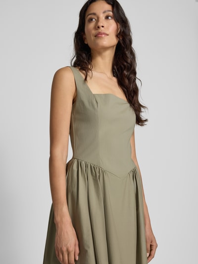 Jake*s Cocktail Cocktailkleid mit Karree-Ausschnitt Khaki 3