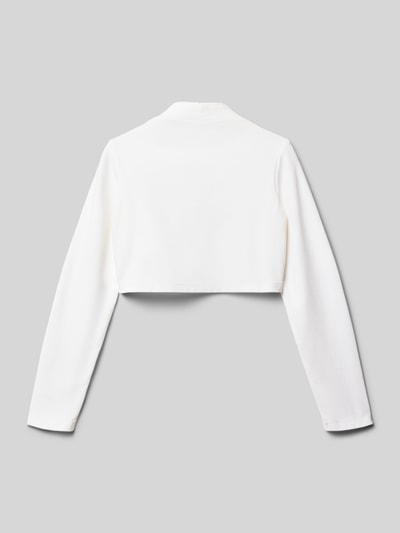 Weise Regular fit bolero van viscosemix Ecru - 3