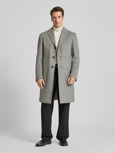 CG - Club of Gents Lange jas met steekzakken, model 'MANFRED' Antraciet - 1