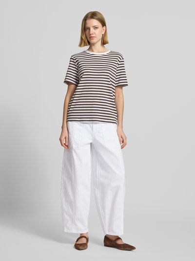 MOS MOSH Barrel Jeans mit Eingrifftaschen Modell 'Rosy Bianco' Weiss 1
