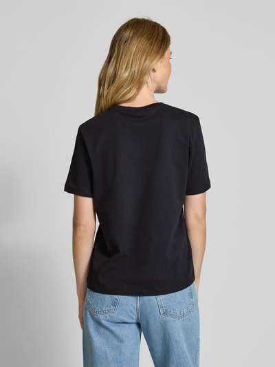 Vila T-Shirt mit Motiv-Stitching Modell 'SYBIL' Black 5