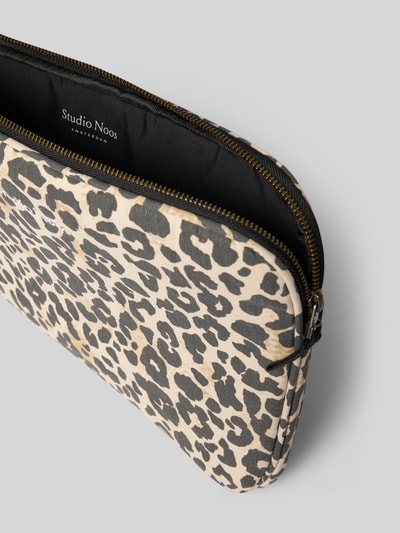 STUDIO NOOS Laptoptasche mit Label-Stitching Sand 3
