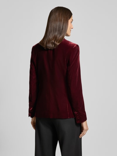 Mango Regular Fit Blazer aus Samt Modell 'COMBI' Bordeaux 5