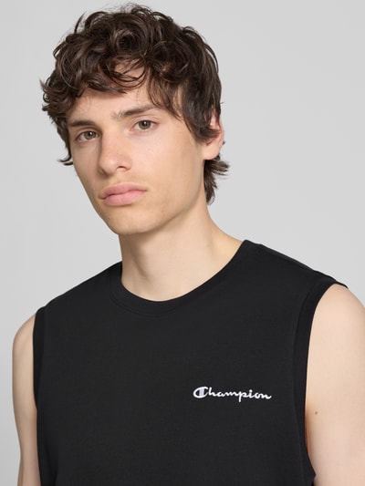 Champion Top mit Label-Stitching und Rundhalsausschnitt Black 3