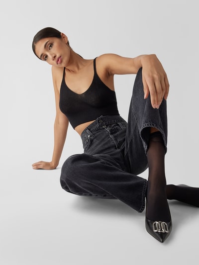 AGOLDE Jeans mit Cut Out Schwarz 6