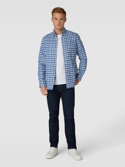 Christian Berg Men Freizeithemd mit Button-Down-Kragen Marine 1