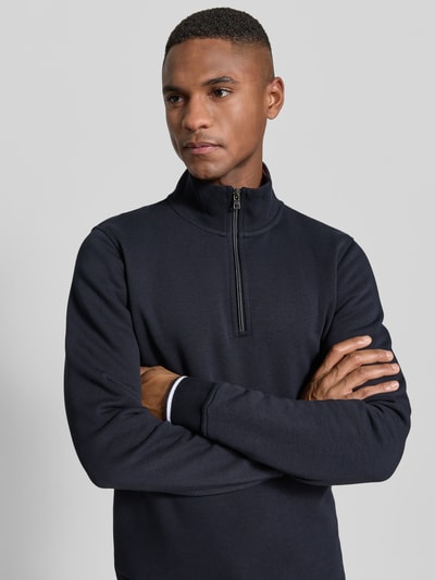 Christian Berg Men Regular Fit Troyer mit elastischen Abschlüssen Marine 3