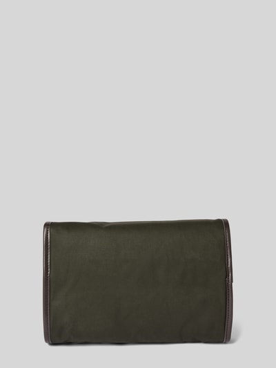 Barbour Kulturtasche mit Reißverschlussfächern Khaki 3