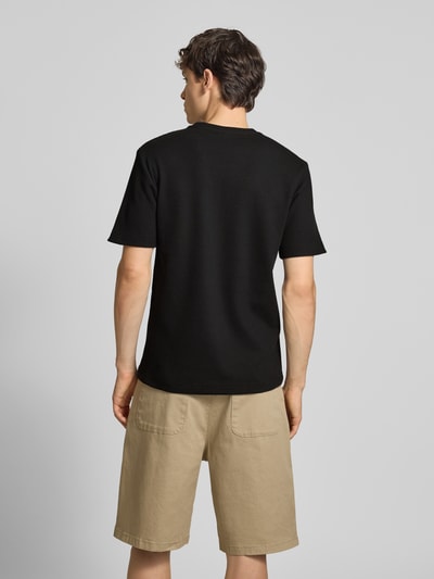 Only & Sons Relaxed fit T-shirt met wafelpatroon Zwart - 5