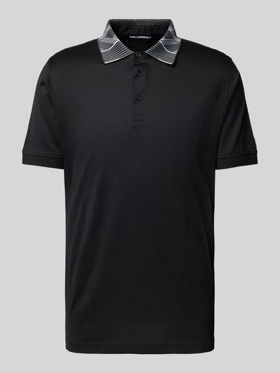 Karl Lagerfeld Poloshirt mit Label-Detail Black 2