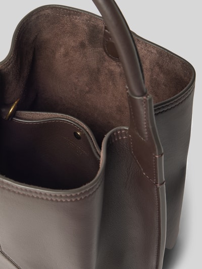 Victoria Beckham Henkeltasche mit Logo-Prägung Modell 'VICTORIA BUCKET' Bordeaux 4