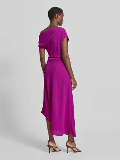 Lipsy Cocktailkleid in asymmetrischer Form Fuchsia 5