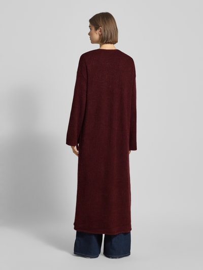 Gina Tricot Kardigan o kroju relaxed fit z domieszką wełny z alpaki Bordowy 5