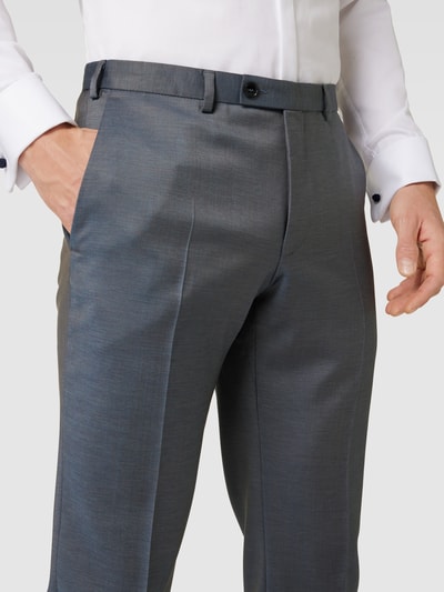 DIGEL Slim fit pantalon met persplooien, model 'Franco' Petrol - 3