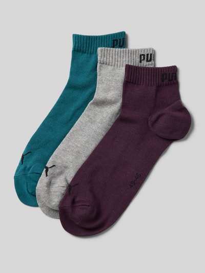 Puma Sneakersocken mit Label-Detail im 3er-Pack Petrol 1