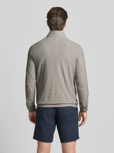 Polo Ralph Lauren Regular Fit Troyer mit Lyocell-Anteil Modell 'MOVEMENT' Hellgrau Melange 5