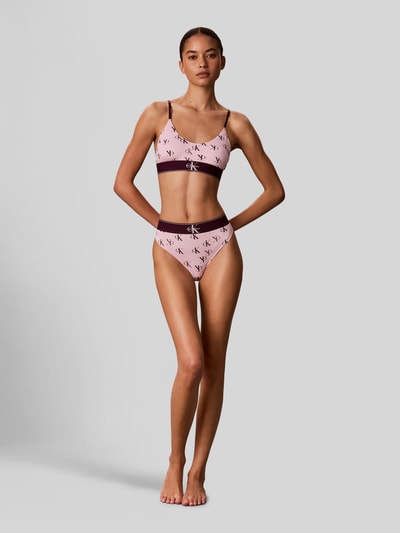 Calvin Klein Underwear String mit Allover-Muster Modell 'THONG' Rosa 1