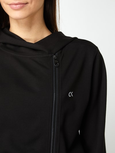 Calvin Klein Performance Sweatjack met asymmetrische ritssluiting  Zwart - 3