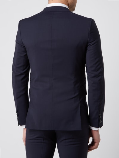 HUGO Slim fit colbert van scheerwol met 2 knopen, model 'Aldon' Marineblauw - 6