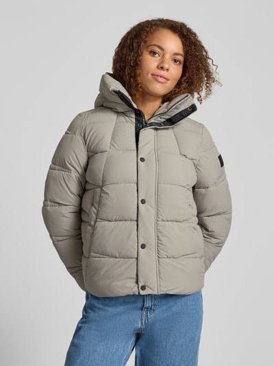 G-Star Raw Steppjacke mit gefüttertem Stehkragen Modell 'Whistle' Hellgrau 4