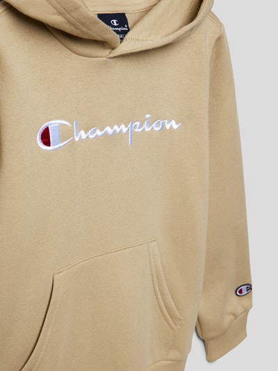 CHAMPION Bluza z kapturem z wyhaftowanym logo Piaskowy 2