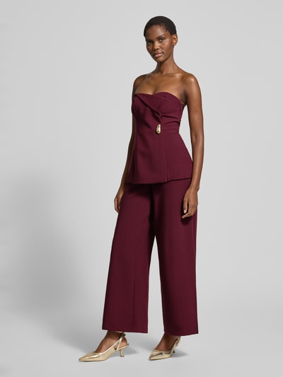 Forever New Kombinezon z odkrytymi ramionami model ‘Joanna’ Śliwkowy melanż 1