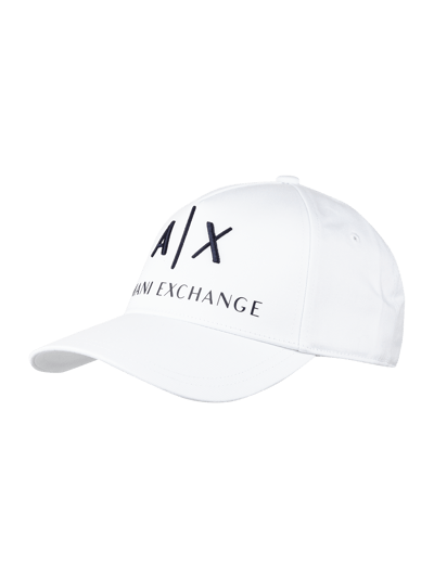 ARMANI EXCHANGE Basecap mit Logo-Stickerei  Weiss 1