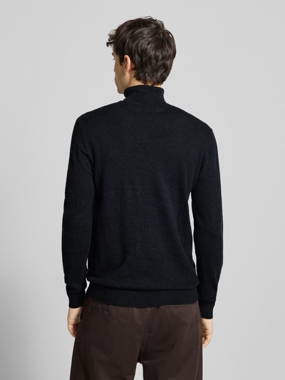 Blend Coltrui met labeldetail, model 'BAGGE' Zwart - 5