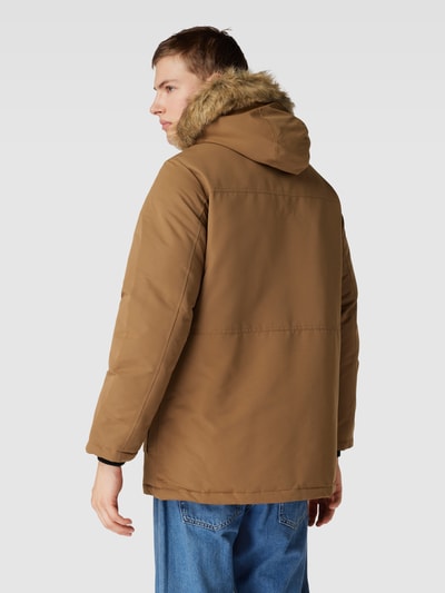 Jack & Jones Parka mit Kunstfellbesatz Modell 'EWING' Camel 5