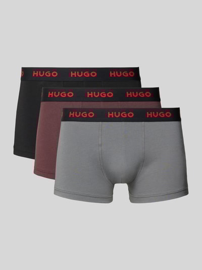 HUGO Trunks aus Baumwoll-Mix im 3er-Pack Aubergine 1