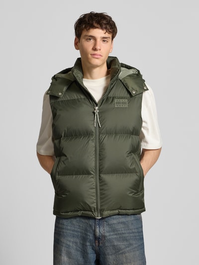 Tommy Jeans Regular Fit Daunenweste mit abnehmbarer Kapuze Dunkelgruen 4