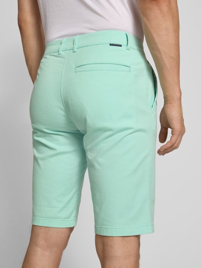 Tom Tailor Szorty chinosy o kroju slim fit z mieszanki bawełny Jasnozielony 3