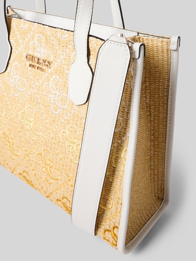 Guess Handtasche mit Tragehenkeln Modell 'SILVANA 2' Weiss 3