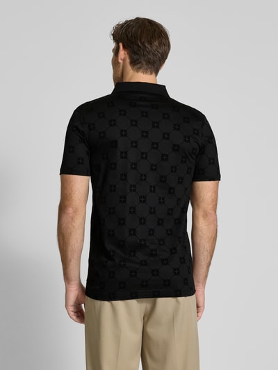 JOOP! Collection Koszulka polo męska JOOP! Collection;Czysta bawełna;Krój slim fit;Model ‘Bartholo’;Kołnierzyk polo z krótką listwą guzikową;Długość tyłu w rozmiarze M: 77 cm Czarny 5