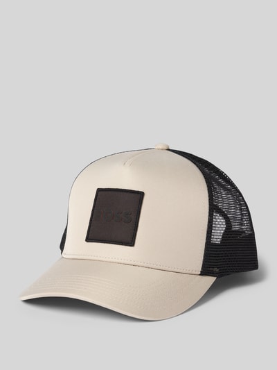 BOSS Basecap mit Label Patch Modell 'ELLIOT-PL' Hellgrau 1