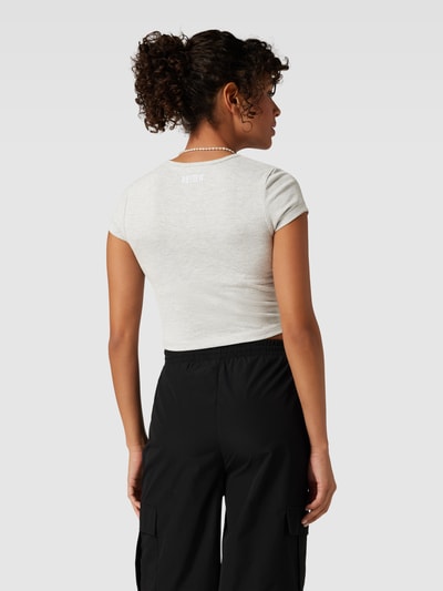 REVIEW Basic Crop Top Hellgrau Melange 5