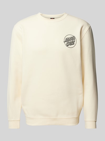 SANTA CRUZ Sweatshirt mit Label-Print Beige 2