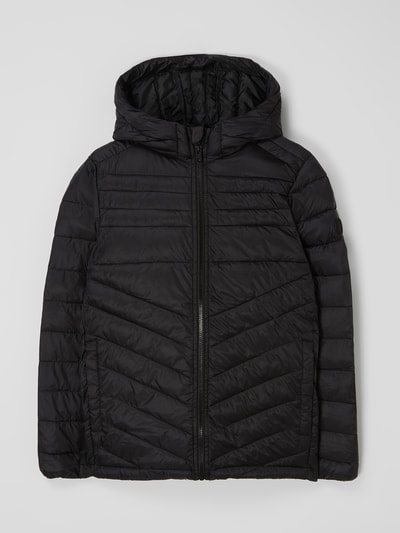 Jack & Jones Gewatteerd jack met capuchon, model 'Ehero' Zwart - 1