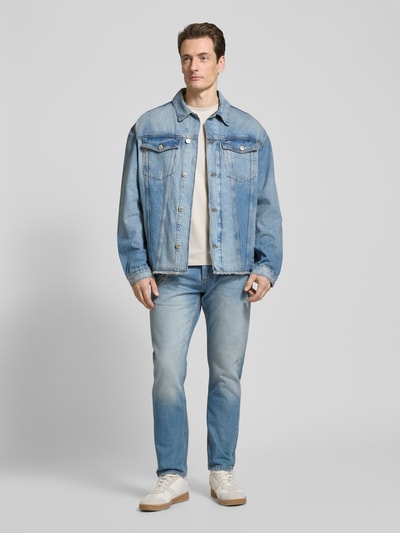 Antony Morato Cropped Slim Fit Jeans mit Ketten-Detail Jeansblau 1