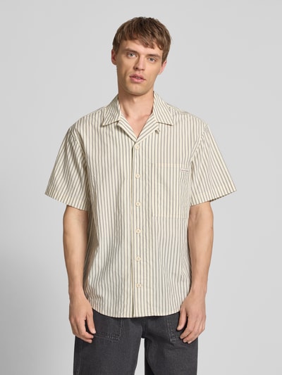 Calvin Klein Jeans Regular fit vrijetijdsoverhemd met borstzak Beige - 4