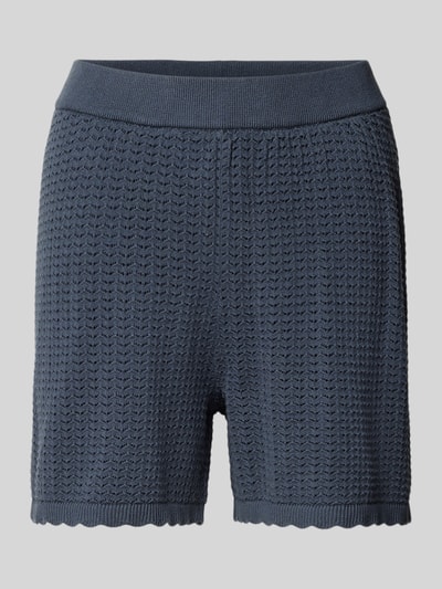 PIECES Szorty z dzianiny o kroju regular fit z czystej bawełny model ‘SCOUT’ Granatowy 2