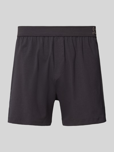 SLG Boxershorts mit elastischem Label-Bund Anthrazit 1