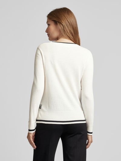 Marc Cain Gebreide trui met contraststrepen Offwhite - 5