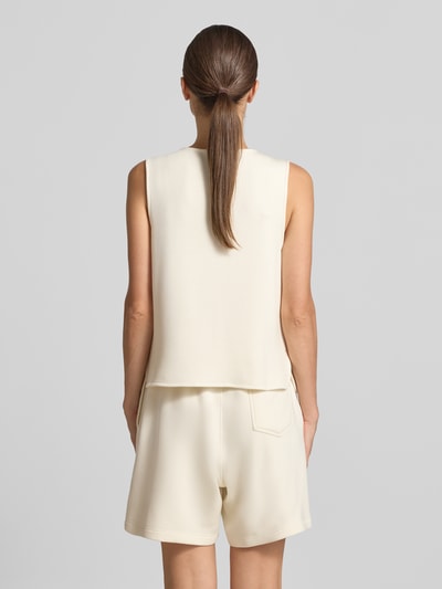 VARLEY Tanktop mit durchgehender Knopfleiste Offwhite 5