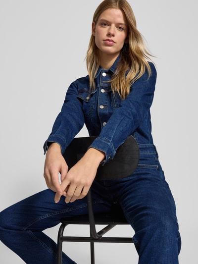 Pepe Jeans Taillierter Jumpsuit aus Baumwoll-Mix Model 'VALA' Blau 3
