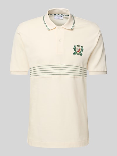 Lacoste Classic Fit Poloshirt mit Label-Stitching Offwhite 2