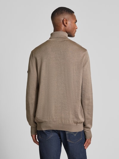 MAERZ Muenchen Strickpullover aus Merinowolle Hellgrau 5