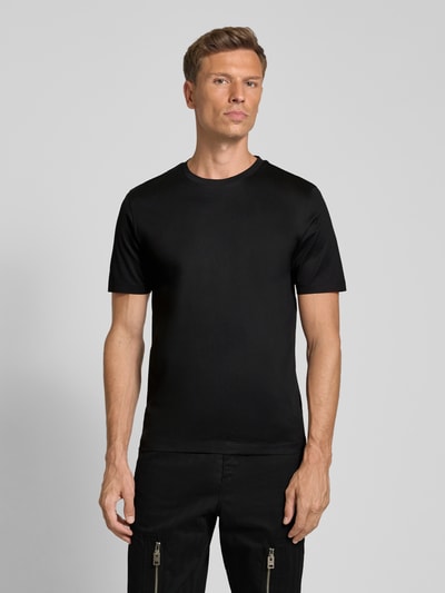 HUGO Regular Fit T-Shirt aus reiner Baumwolle Modell 'DIMERSTEE' Black 4