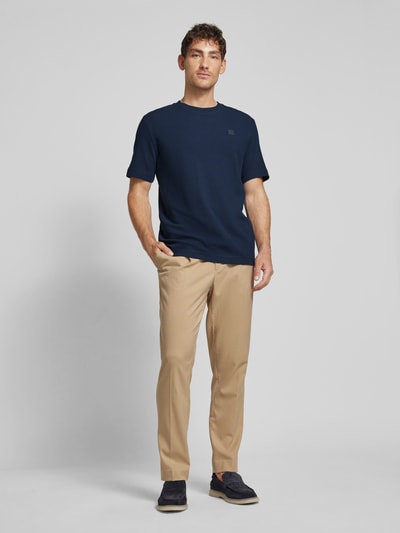 Tom Tailor Regular Fit T-Shirt mit Logo-Applikation Marine 1